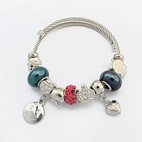 Women\'s Charm Bracelet Steel Alloy Heart Fashion Heart Silver Jewelry 1pc