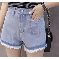 womens high rise inelastic shorts pants simple straight solid