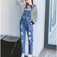 womens mid rise micro elastic skinny loose pants cute street chic skin ...