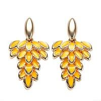 Women\'s Drop Earrings Bohemian Arylic Alloy Leaf Jewelry For Party Daily Casual Stage 1 pair