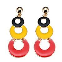 Women\'s Drop Earrings Circular Bohemian Arylic Alloy Jewelry Jewelry For Party Daily Casual Stage 1 pair