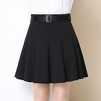 womens going out mini skirts a line solid summer