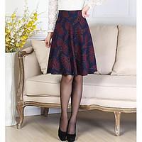 womens casualdaily midi skirts a line geometric spring summer