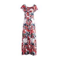 womens ruffleboho party club sexy vintage backless sheath dressfloral  ...