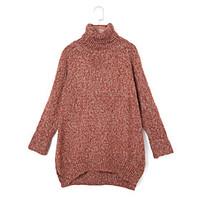 womens casualdaily simple street chic regular pullover solid red gray  ...