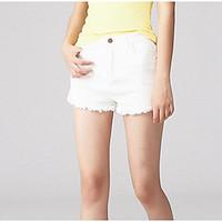 womens high rise micro elastic shorts pants sexy straight solid