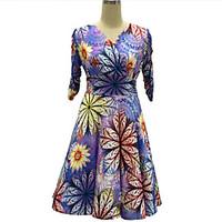 womens plus size vintage chiffon dress sleeve black gray green polyest ...