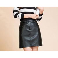 womens mini skirts sexy a line solid