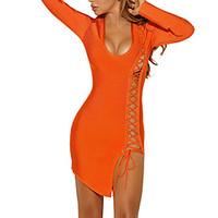 womens going out party club sexy simple street chic bodycon dresssolid ...