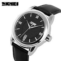 Women\'s Men\'s SKMEI Relogio Masculino Fashion Skmei Watches Men Luxury Brand Leather Strap Business Clock Men Military Quartz Watch Relojes