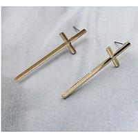 Women In Europe And The Contracted Temperament Of Restoring Ancient Ways Is Small Adorn Article Cross Earrings Stud Earrings