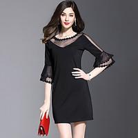 womens plus size casual work sexy street chic fashion slim thin dress  ...