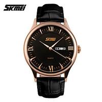 womens mens sport dress watch leather strap quartz 3atm waterproof men ...