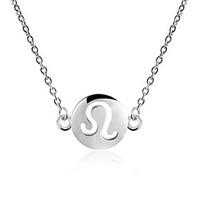 womens pendant necklaces chain necklaces jewelry circle copper silver  ...