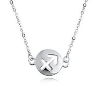 womens pendant necklaces chain necklaces jewelry circle copper silver  ...