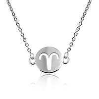 womens pendant necklaces chain necklaces jewelry circle copper silver  ...