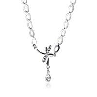 Women\'s Pendant Necklaces Chain Necklaces AAA Cubic Zirconia Geometric Drop Zircon Copper Silver Plated AlloyBasic Unique Design Dangling