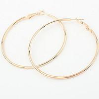Women\'s Big Hoop Earrings Big Euramerican Delicate Exaggeration Alloy Bohemian Party And Daily Gold And Silver Statement Jewelry