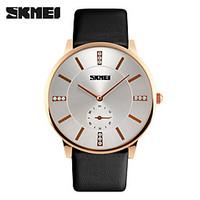Women\'s Men\'s SKMEI Leather Sport Quartz Hours Casual Watch For Men Waterproof Relogio Masculino Clock Luxury Brand Business Wristwatches