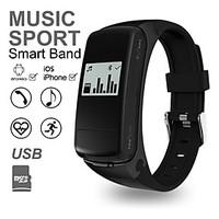 Women\'s Men\'s Smart Band Wristbands Bracelet Bluetooth Earphone Smartband Pedometer Sleep Monitor