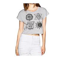 womens casualdaily simple summer t shirt solid round neck short sleeve ...