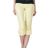 womens blackbrownyellowbeige straight pants vintagebodyconcasualcutepl ...