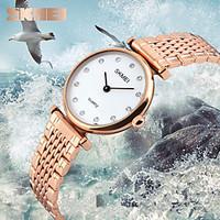 Women\'s Men\'s SKMEI Quartz Wristwatches Classic Diamond Bracelet Girl Luxury Fashion Ladies Watches 30M Waterproof Clock Relogio