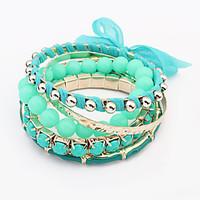 Women\'s Wrap Bracelet Jewelry Fashion Gem Alloy Irregular Jewelry For Party Special Occasion Gift 1pc