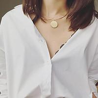 Women\'s Choker Necklaces Alloy Vintage Simple Style Fashion Silver Golden Jewelry Party Daily Casual 1pc