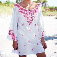 Women\'s Halter Cover-Up Floral Polyester Print