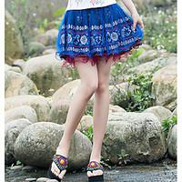 womens going out mini skirts a line color block summer