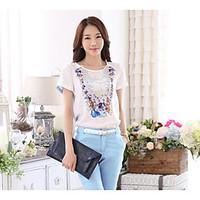 womens going out party sexy vintage cute blouse solid print round neck ...