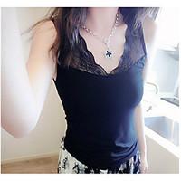 womens casualdaily simple summer shirt solid round neck sleeveless cot ...