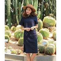 womens going out sexy t shirt skirt suits solid round neck short sleev ...