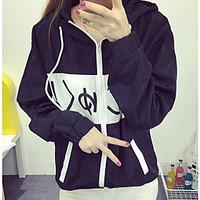 womens casualdaily active spring trench coat letter hooded long sleeve ...