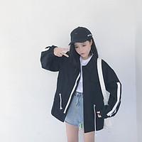womens going out casualdaily sexy cute spring fall jacket solid stripe ...