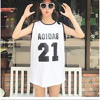 womens casualdaily simple summer t shirt solid letter round neck sleev ...
