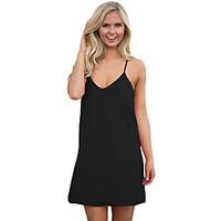 womens going out casualdaily holiday simple cute loose dress solid str ...