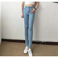 womens mid rise strenchy skinny pants simple skinny solid