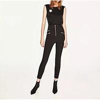 womens slim jeans pants going out casualdaily simple street chic solid ...