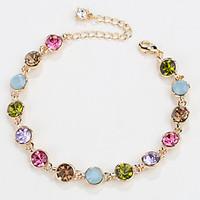 Women\'s Chain Bracelet Jewelry Natural Handmade Fashion Vintage Crystal Alloy Round Heart Irregular Jewelry 147Wedding Party Anniversary