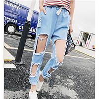 womens high rise micro elastic jeans pants simple straight solid