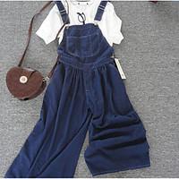 womens mid rise micro elastic overalls pants cute harem solid