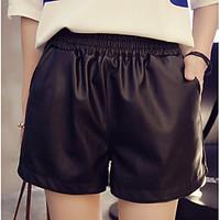 womens high rise strenchy shorts pants chinoiserie loose solid