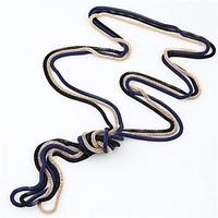 Women\'s Vintage Necklaces Alloy Snake Fashion Simple Style Black Red Blue Pink Golden Jewelry Daily 1pc