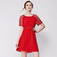 womens going out beach holiday sexy vintage simple a line dress solid  ...