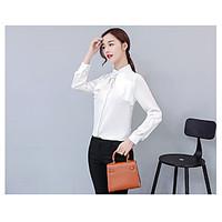 womens party birthday daily simple cute sophisticated blouse solid pol ...