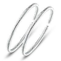 womens bracelet sterling silver plated shining vintage pattern cuff br ...