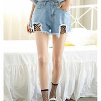 womens high rise micro elastic shorts pants street chic loose solid