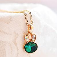 womens pendant necklaces emerald jewelry emerald alloy euramerican fas ...